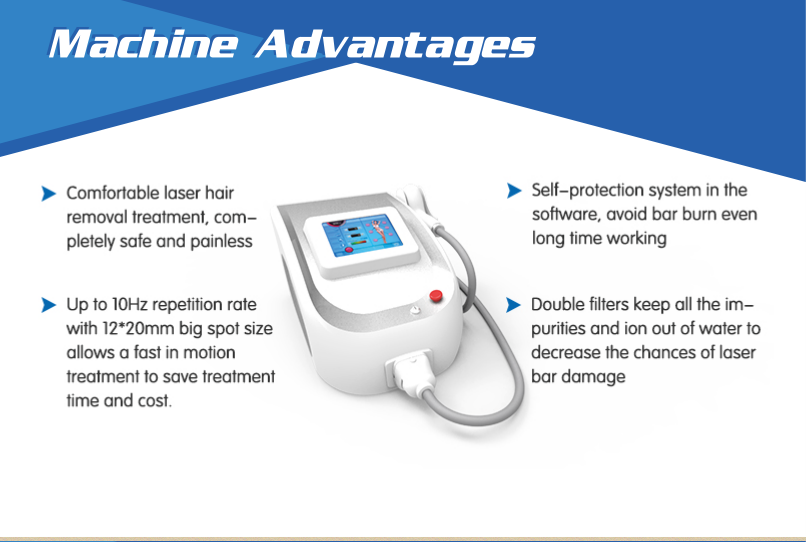 portable diode laser hair removal machine