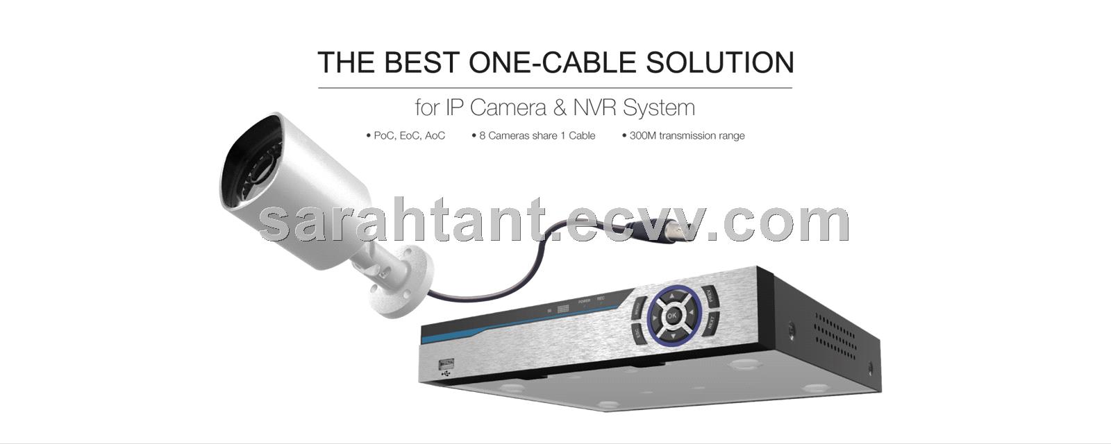PoC EoC IP Cameras NVR Security CCTV Kit