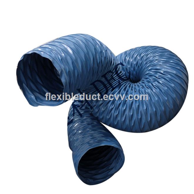 High Temperature 160mm PVC Coated Glass Fibre Flexible Ducting