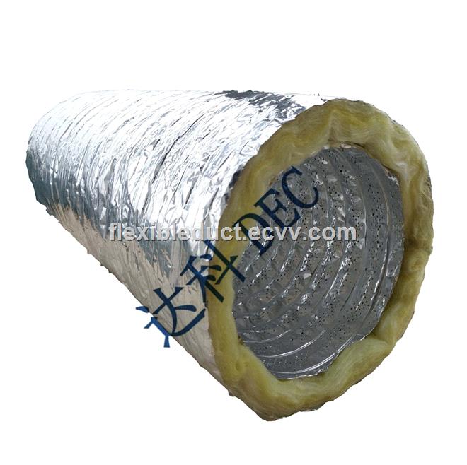 Noise Reduction 6 Inch Insulated Flexible Hvac Duct Fast Install