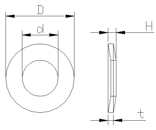 DIN6796 Conical Lock Washer with ISO DIN6796 Conical Lock Washer with ISO