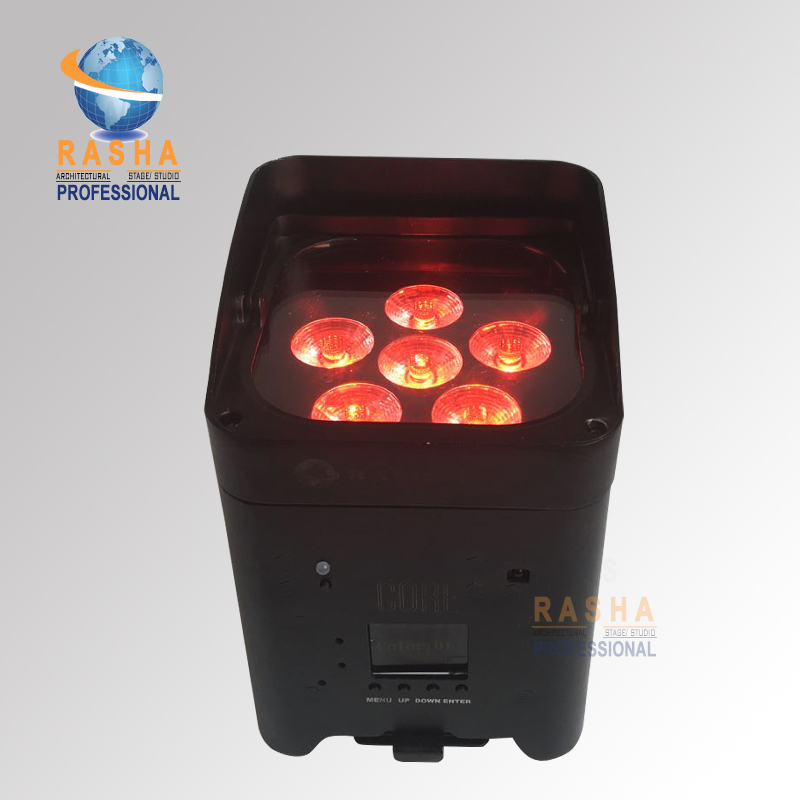 Rasha New Arrival Hex Core 618W 6in1 RGBAW UV Battery Operated Wireless LED Par Light APP Mobile LED Uplight Rasha New Arrival Hex Core 618W 6in1 RGBAW UV Battery Operated Wireless LED Par Light APP Mobile LED Uplight