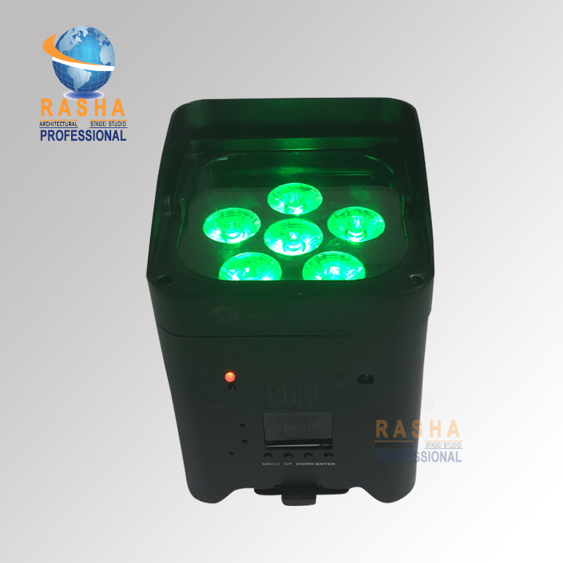 Rasha New Arrival Hex Core 618W 6in1 RGBAW UV Battery Operated Wireless LED Par Light APP Mobile LED Uplight Rasha New Arrival Hex Core 618W 6in1 RGBAW UV Battery Operated Wireless LED Par Light APP Mobile LED Uplight