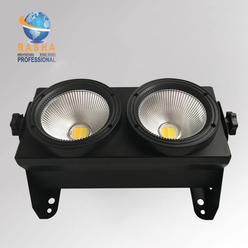 New Arrival 2 Eyes 2100W COB LED Blinder Light LED Audience Light For Theater Event Party