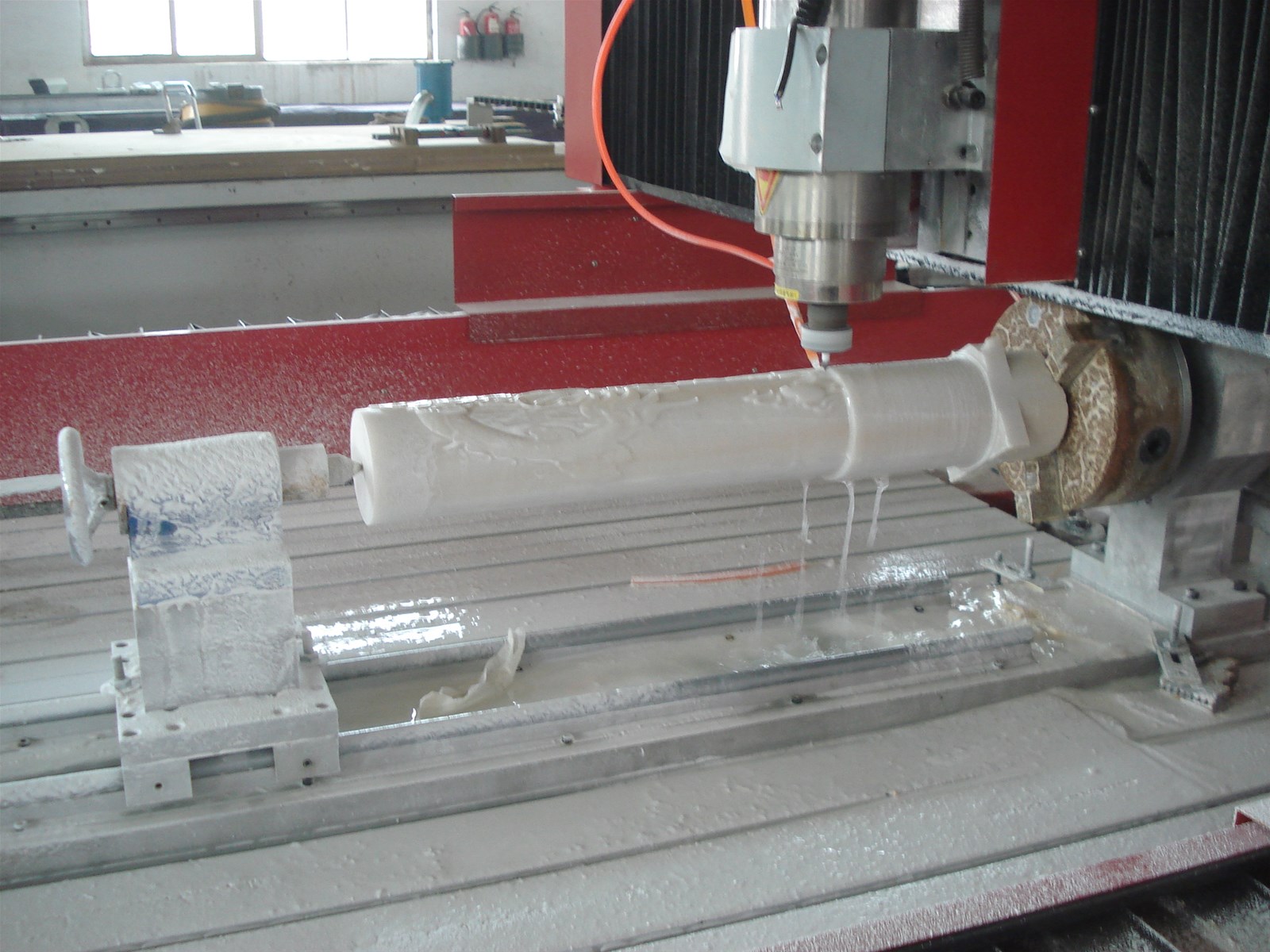 9001500mm Marble Stone CNC Router with Rotary System