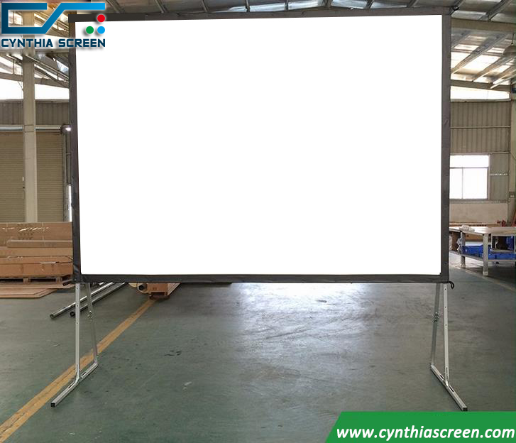 Cynthia Front And Rear Projection Soft PVC Fabric Fast Fold Screens Portable Projecting Screen 120