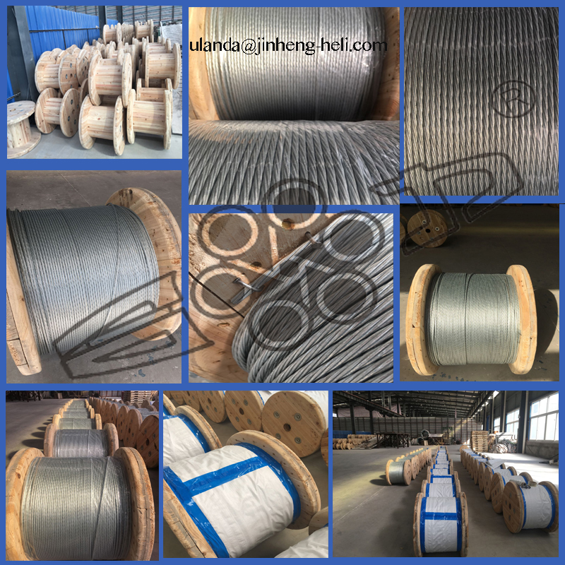 Galvanized steel strand wire 14 38 716 inch for guy wire 17