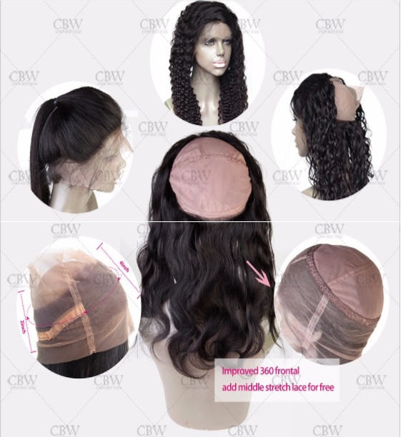 kinky straight 360 lace frontal