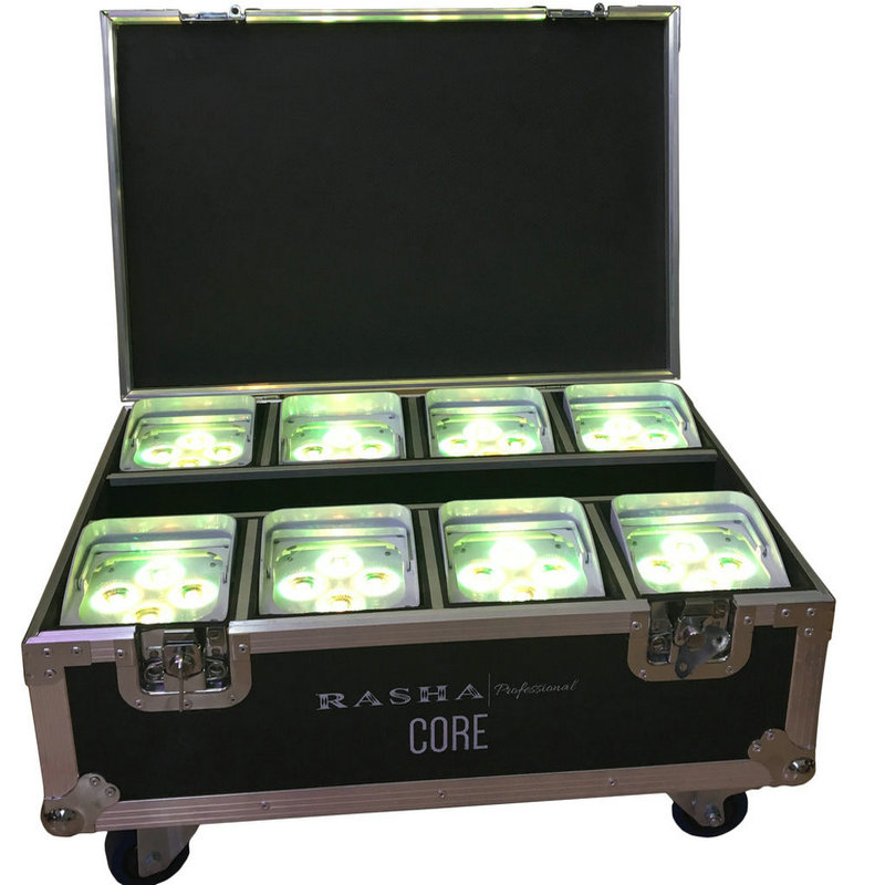 Rasha Core APP Mobile LED UPLIGHT Battery Powered Wireless LED Par Projector Stage Light With Flight Case Rasha Core APP Mobile LED UPLIGHT Battery Powered Wireless LED Par Projector Stage Light With Flight Case