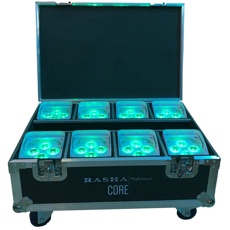 Rasha Core APP Mobile LED UPLIGHT Battery Powered Wireless LED Par Projector Stage Light With Flight Case Rasha Core APP Mobile LED UPLIGHT Battery Powered Wireless LED Par Projector Stage Light With Flight Case