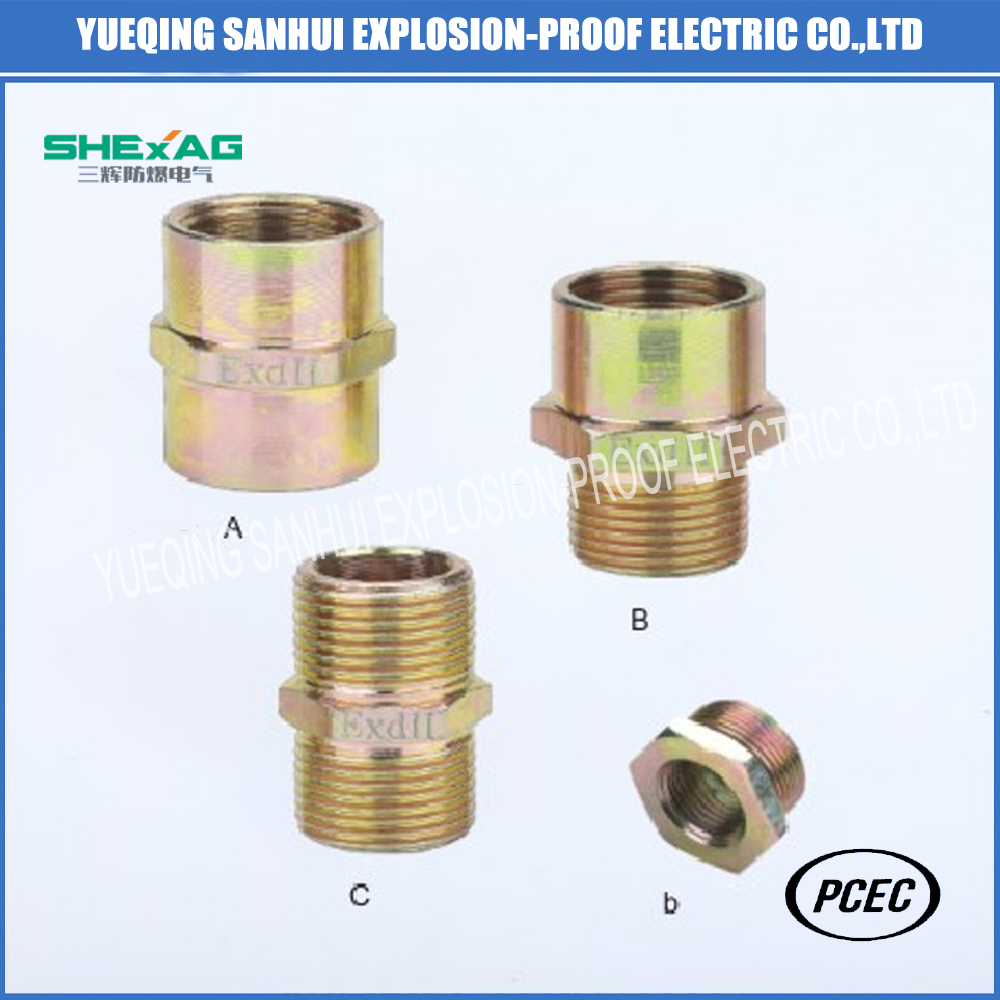 Explosion-Proof Pipe Fitting for Cable Glands