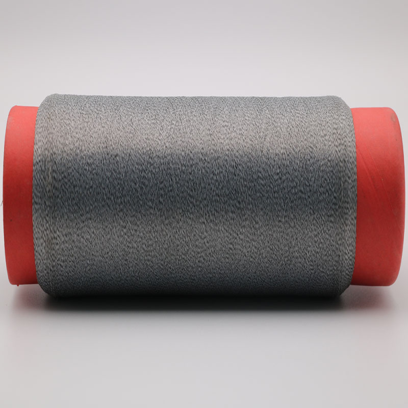 S Carbon Conductive Fiber Nylon Filament 20D Twist with 50D White FDY