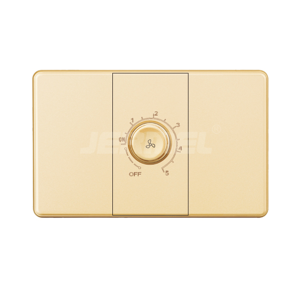 100-500W 110V/250V Standard Home Power/ Hotel Derocative Style Speed Regulator Fan Switch