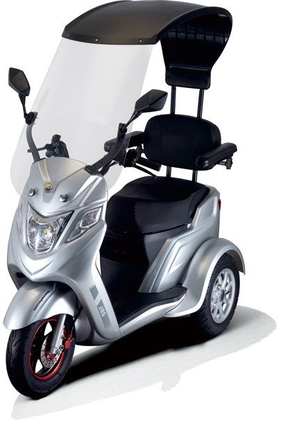 Three Wheels Electric Trike Scooter /Tricycle with Roof