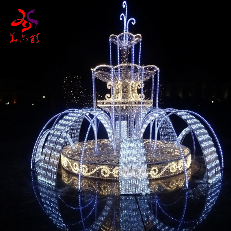 Huayicai Outdoor Lighting IP65 Waterproof Giant Customized Brand New LED Fountain Motif Light