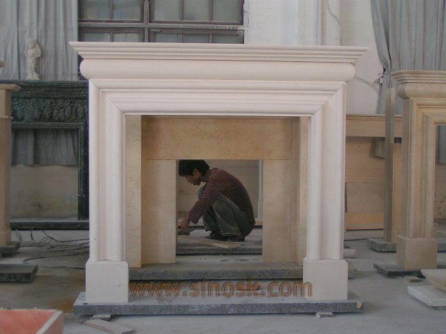 Links, Marble Fireplace. 