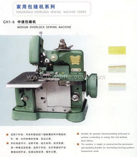 Overlock with sewing machine