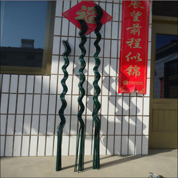 galvanized and PVC coated tomato spiral rod wires decorative plant stakes wire for supporting