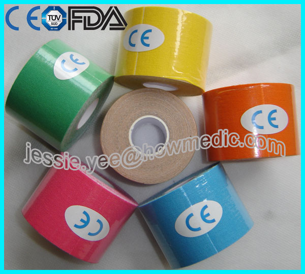 CE certificated Kinesiology Tape medical tape cotton tape in high quality OEM service in China