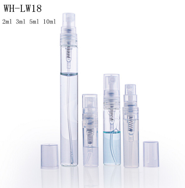 2ml 3ml 5ml 10ml perfume bottle with overcap and mist spray