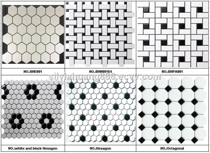 Hexagon glazed mosaic tiles ceramic mosaic glazed mosaicswimming pool tiles