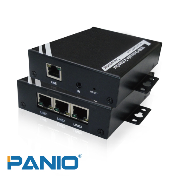 4X4 HDMI Matrix Switch Extender over IP with RS232 Audio