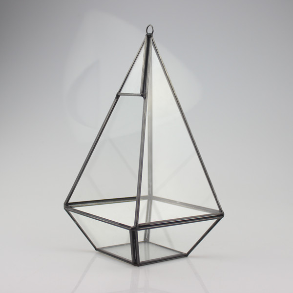 Metal Frame Hanging Glass Terrarium Vase Home Decoration Airplants Glass Container Home Decoration