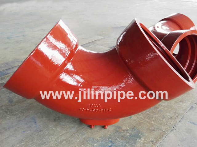 Ductile Iron Pipe Fittings Double Socket Bend with Outlet