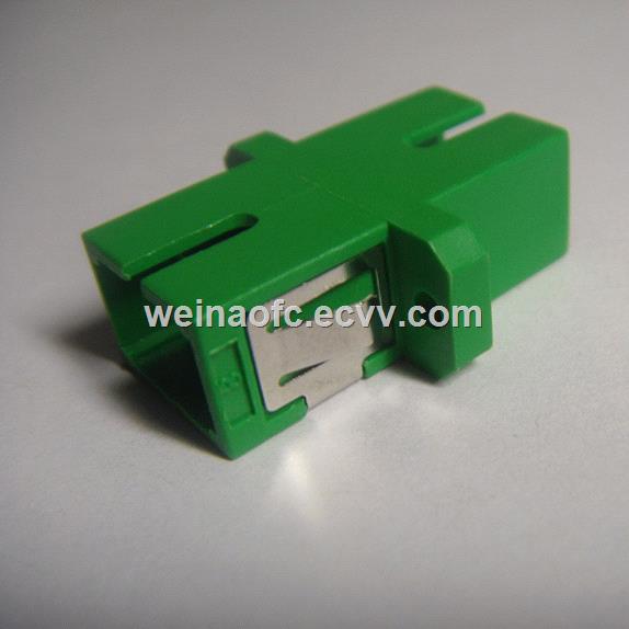 Fiber Optical Adapter SCSC APC Simplex Singlemode Green Plastic Housing