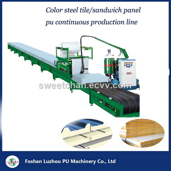 sandwich panel PU foaming continious production line