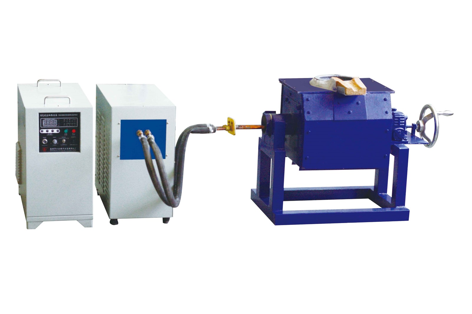 Melting furnace induction heating machine