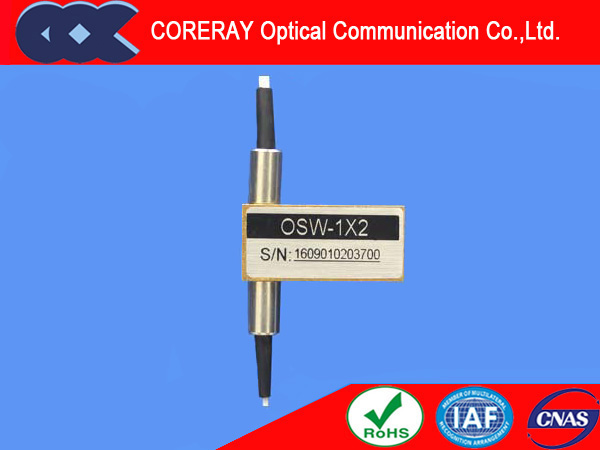 1X2 New Style Fiber Optical Switch with Low Insertion Loss and High Stability High Reliability