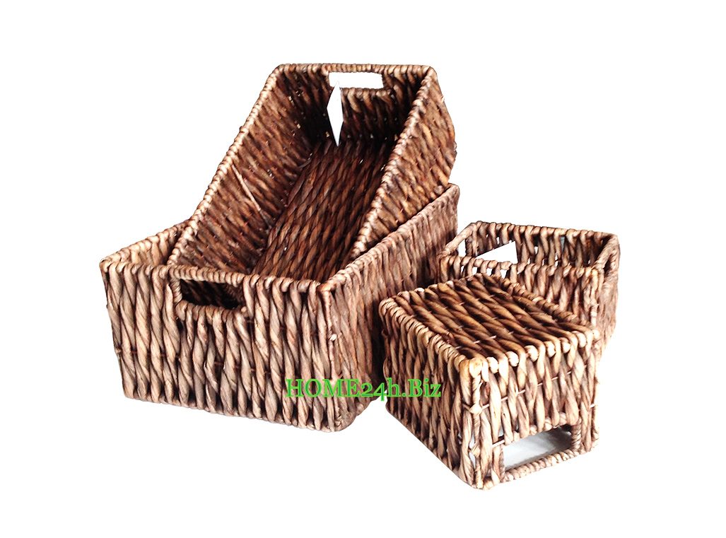 Vietnam Water Hyacinth Storage Baskets S4