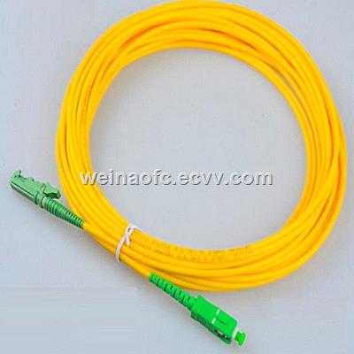 Fiber Optic Patch Cord Cable E2000SC APC Singlemode Simplex