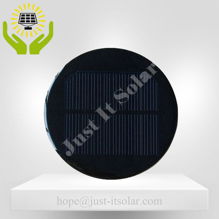 6V 100mA Diameter 100mm Epoxy Resin Round Solar Panel