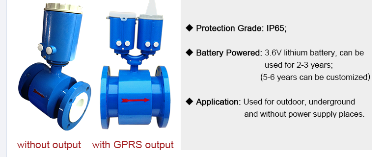 420mA GPRS Output Electromagnetic Flow Meter