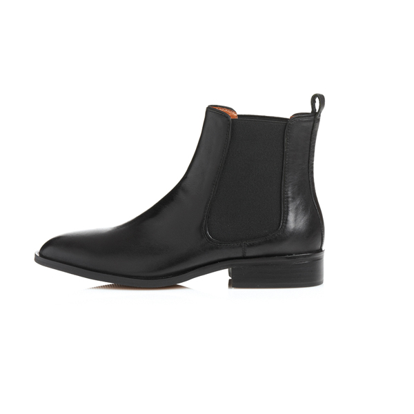 Wholesale Fashion Black Flat Ankle Boots for women