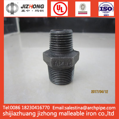 Malleable Iron BSANSIDIN Standard Hexagon Nipple