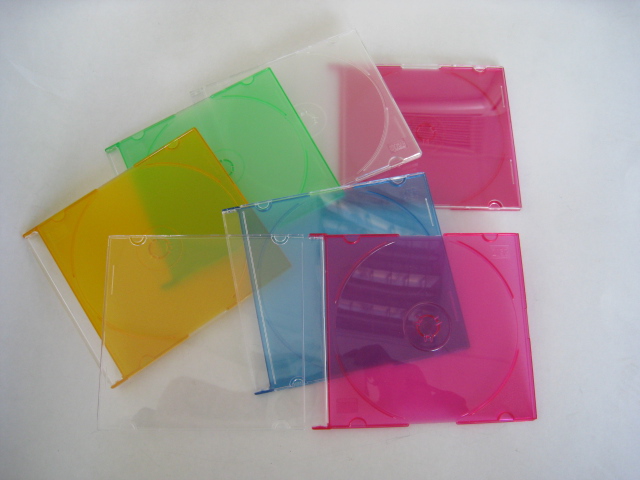 CD Case CD Box CD Cover 52mm Silm with Colour Tray YPE501