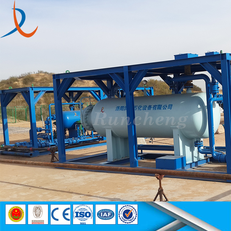 High handing capacity gas oil water well test gas liquid separator api three phase separator