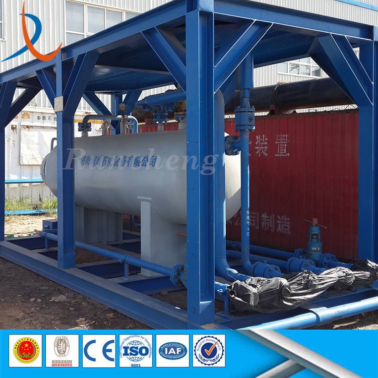 Oilfield well effluent gravity filter separator vessel 3 phase gas liquid separator