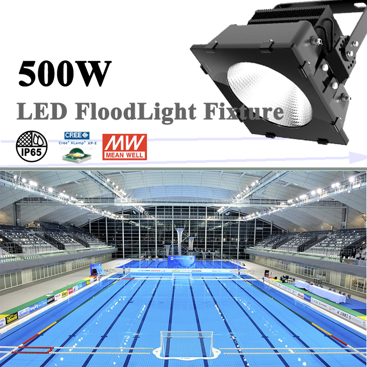 500W LED stadium Light 130lmW CE RoHS certified 5years warranty