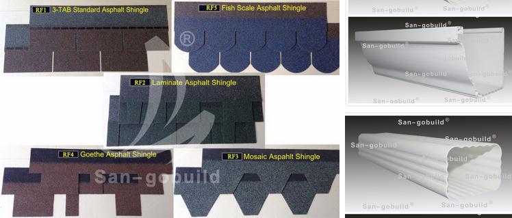 Factory price fireproof roofing tiles galvalume base sheet building materials stone coated steel roof shingle Philippine