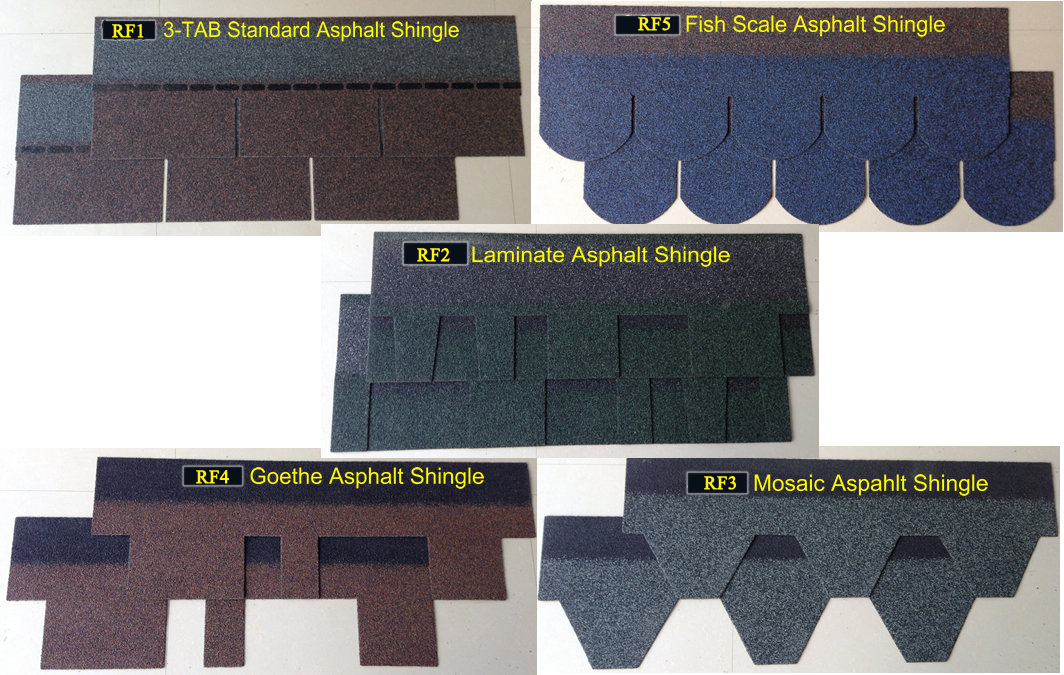 Cheap 3tab asphalt shingles new building material roofing tiles