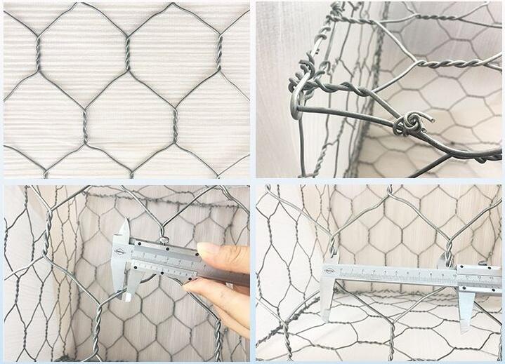 Galfan or PVC Coated Gabion Box Stone Cage Netting Gabionbaskets