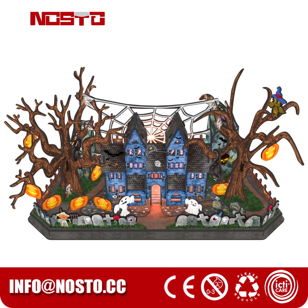 Halloween Castle 3d puzzles with night edition puzzle 3d