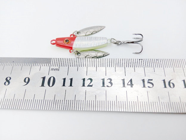 50mm7g Ice Fishing Jig Lure 4Color for Option with High Quality Artificial Insect Lure