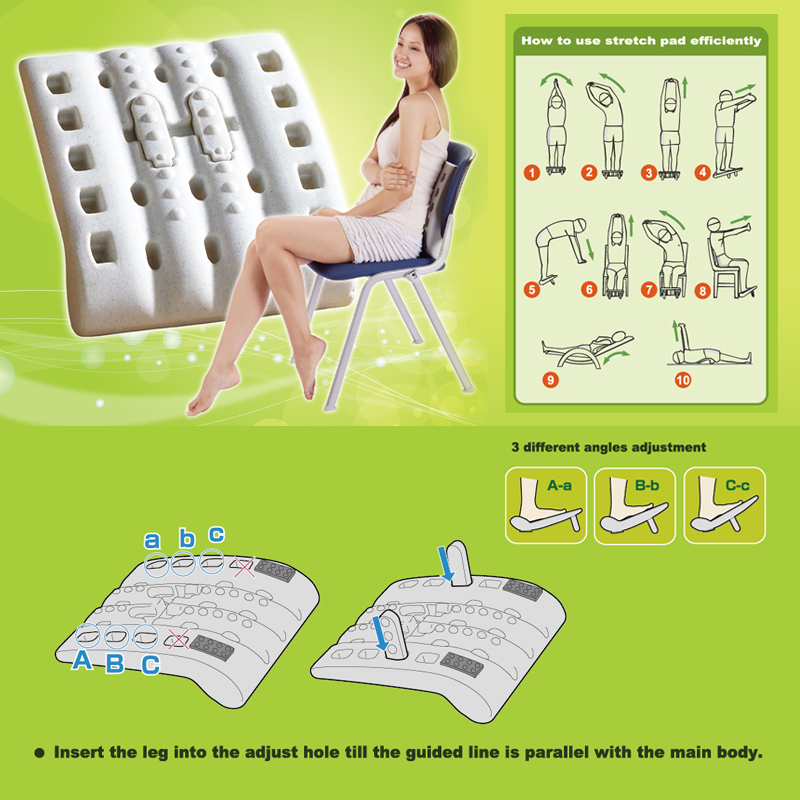 MultiPostures StretchMultipurposeMassagepad is produced with multipurpose structure on both side