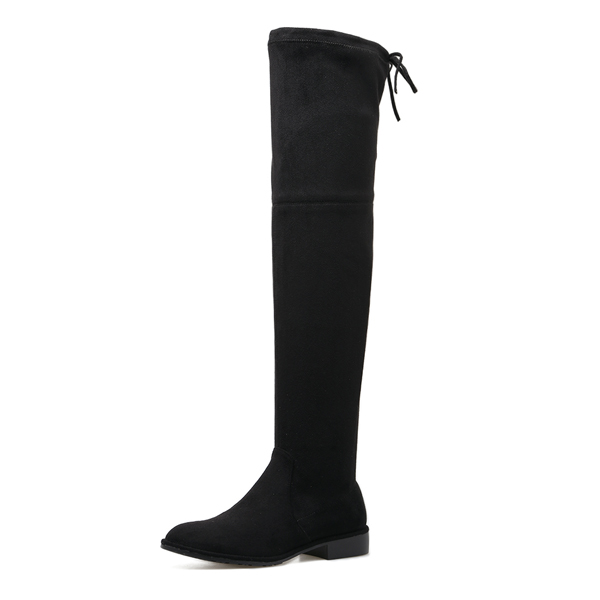 2017 New fashion style womens microsuede over knee high boots