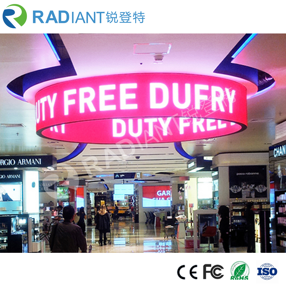 P4 indoor advertising cylinder and soft flexible led screen